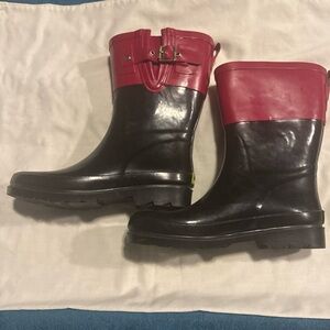Western chief Red and Black Rain Boots adult size 6